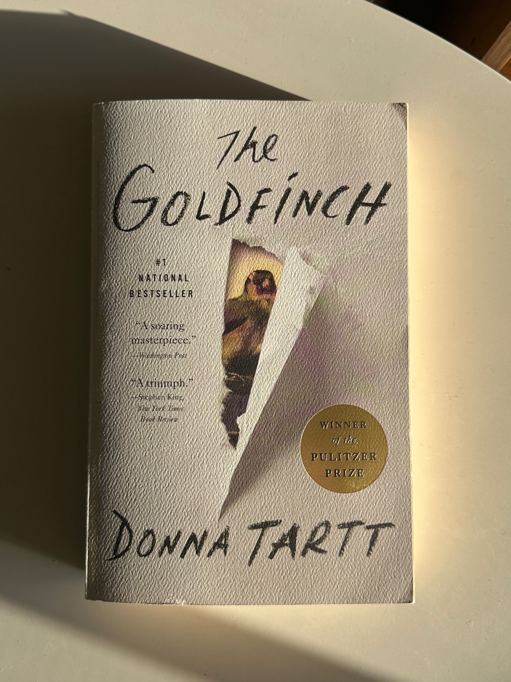 The Goldfinch Paperback Book - Cream Cover